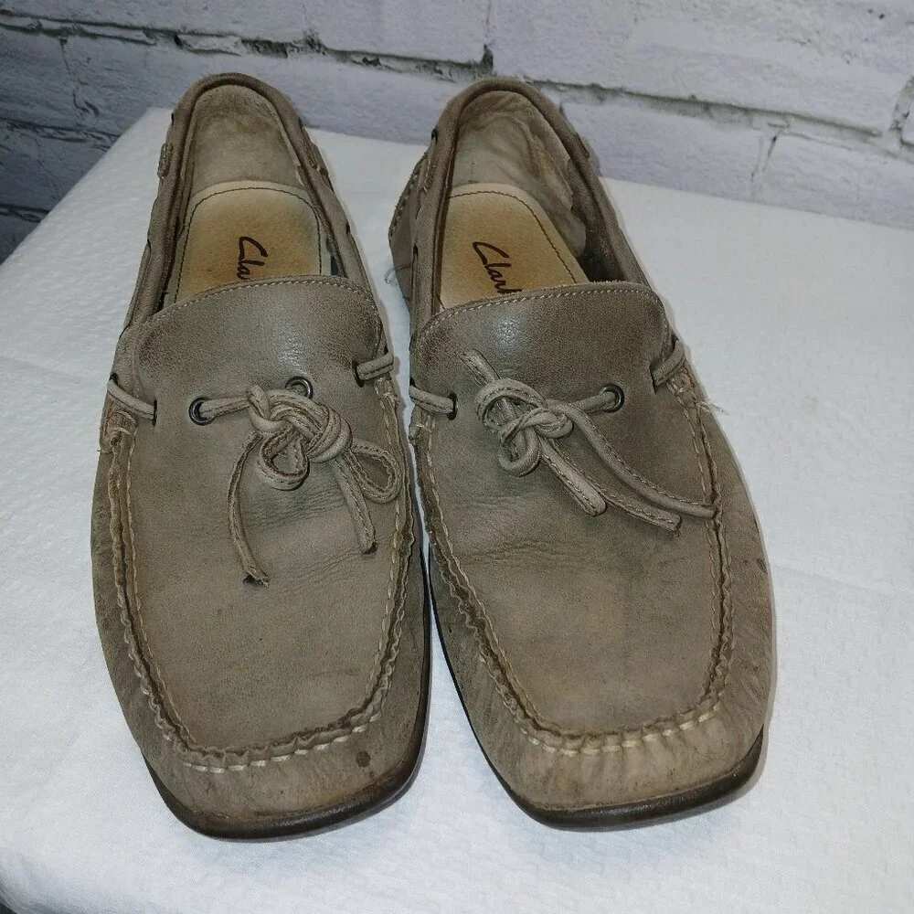 Clarks leather boat